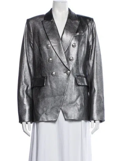 Pre-owned Veronica Beard Leather Blazer