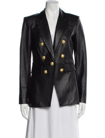 Pre-owned Veronica Beard Leather Blazer In Multi
