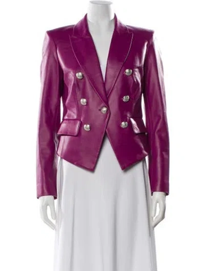 Pre-owned Veronica Beard Leather Blazer In Multi