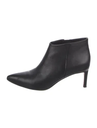 Pre-owned Veronica Beard Leather Boots In Black