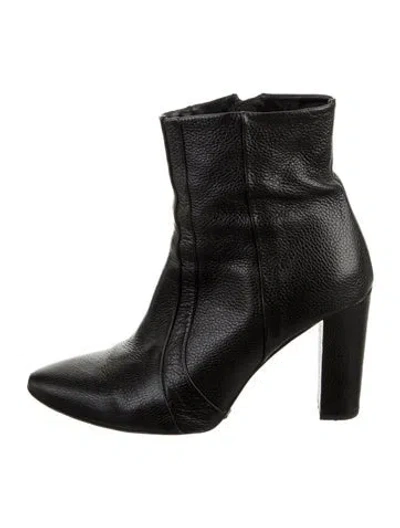Pre-owned Veronica Beard Leather Boots In Black