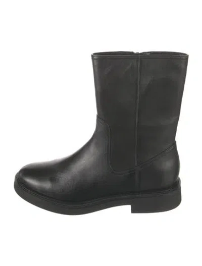 Pre-owned Veronica Beard Leather Boots In Black