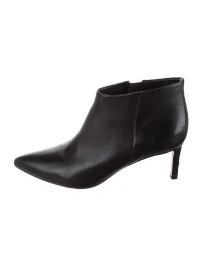 Pre-owned Veronica Beard Leather Boots In Black