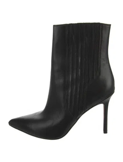 Pre-owned Veronica Beard Leather Boots In Black