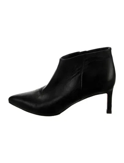 Pre-owned Veronica Beard Leather Boots In Black