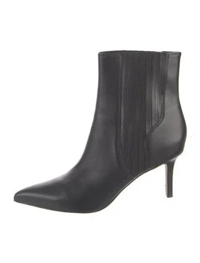 Pre-owned Veronica Beard Leather Boots In Black