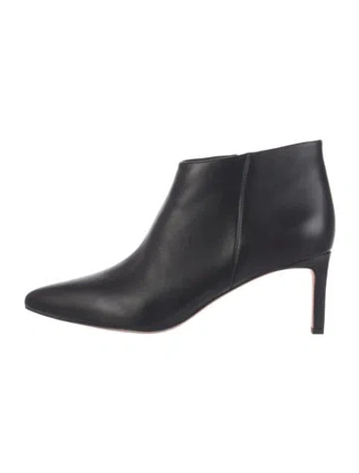 Pre-owned Veronica Beard Leather Boots In Black