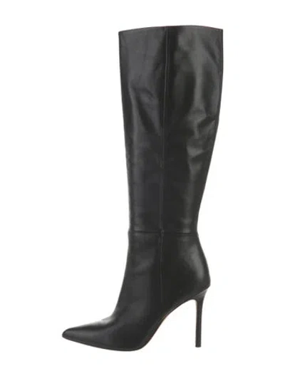Pre-owned Veronica Beard Leather Boots In Black
