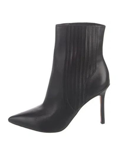 Pre-owned Veronica Beard Leather Boots In Black