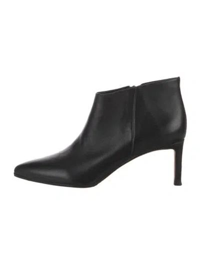 Pre-owned Veronica Beard Leather Boots In Black