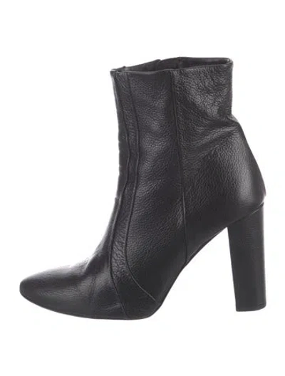 Pre-owned Veronica Beard Leather Boots In Black