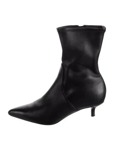 Pre-owned Veronica Beard Leather Boots In Black