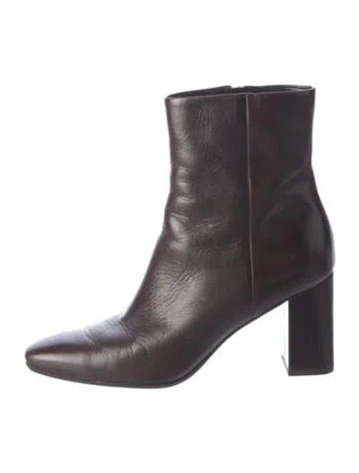 Pre-owned Veronica Beard Leather Boots In Brown