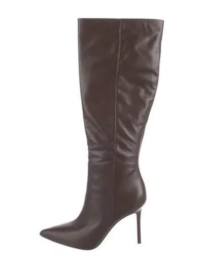 Pre-owned Veronica Beard Leather Boots In Brown