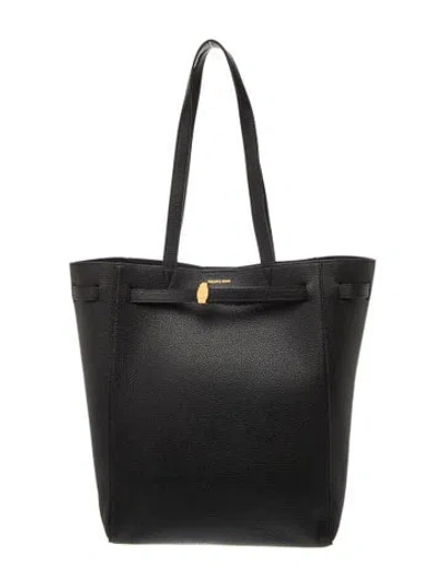 Pre-owned Veronica Beard Leather Bucket Bag In Black
