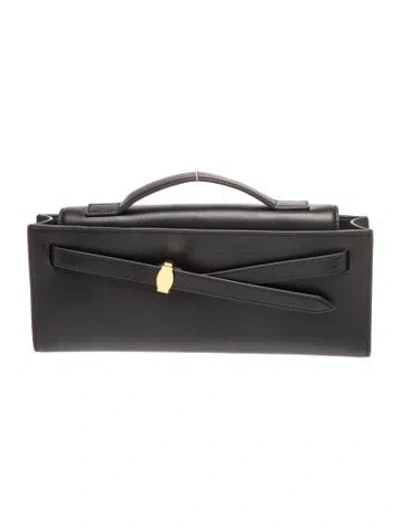 Pre-owned Veronica Beard Leather Clutch In Black