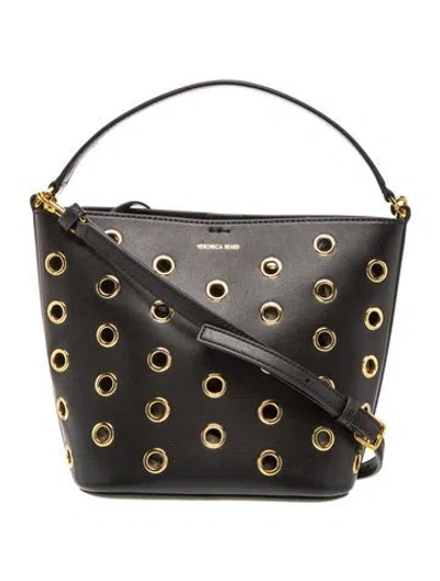 Pre-owned Veronica Beard Leather Crossbody Bag In Black