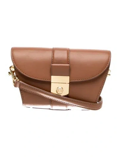 Pre-owned Veronica Beard Leather Crossbody Bag In Brown