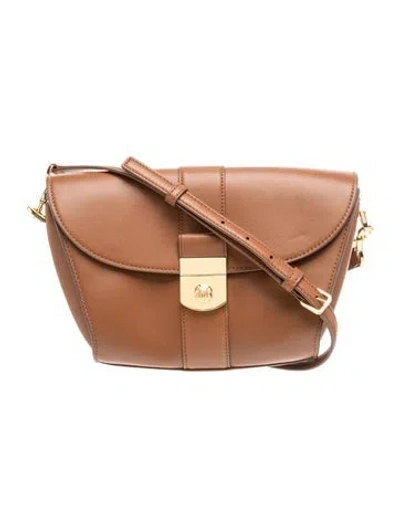 Pre-owned Veronica Beard Leather Crossbody Bag In Brown