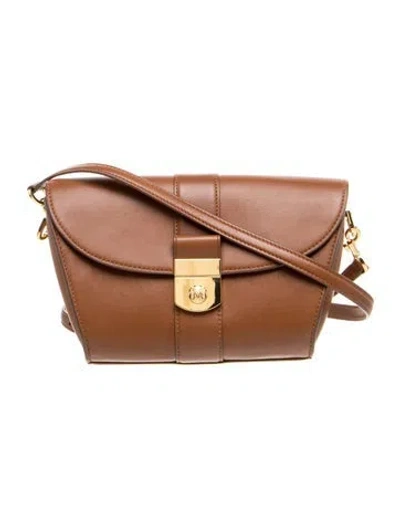 Pre-owned Veronica Beard Leather Crossbody Bag In Brown