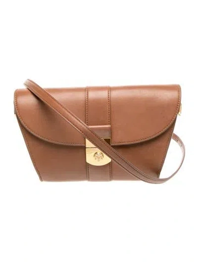 Pre-owned Veronica Beard Leather Crossbody Bag In Brown