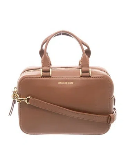 Pre-owned Veronica Beard Leather Crossbody Bag In Brown