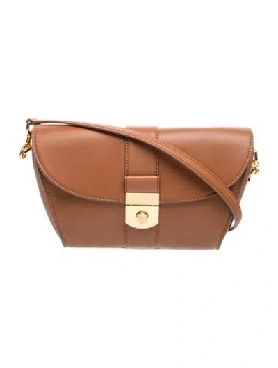 Pre-owned Veronica Beard Leather Crossbody Bag In Brown