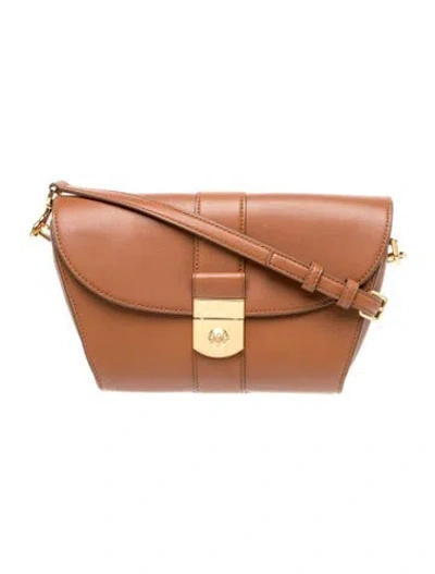 Pre-owned Veronica Beard Leather Crossbody Bag In Brown