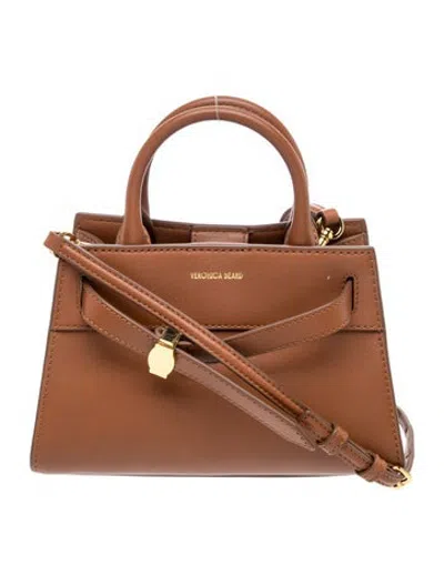 Pre-owned Veronica Beard Leather Crossbody Bag In Brown