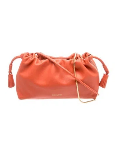 Pre-owned Veronica Beard Leather Crossbody Bag In Orange