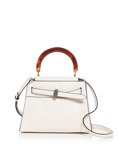 Veronica Beard Leather Crossbody Bag In White