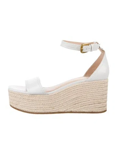 Pre-owned Veronica Beard Leather Espadrilles In Blue