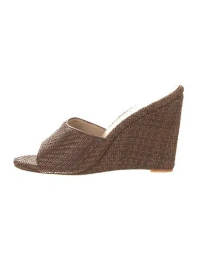 Pre-owned Veronica Beard Leather Espadrilles In Brown