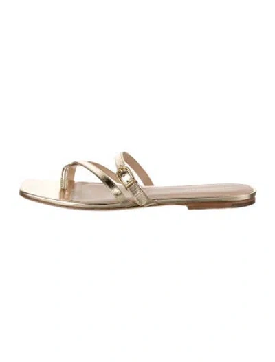 Pre-owned Veronica Beard Leather Flip Flops