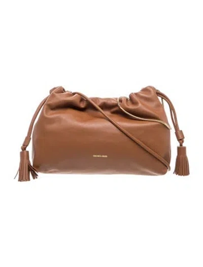 Pre-owned Veronica Beard Leather Hobo In Brown