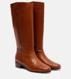 Veronica Beard Dwyer Wide-calf Riding Boot In Brown