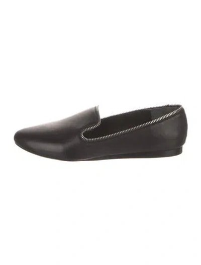 Pre-owned Veronica Beard Leather Loafers In Black