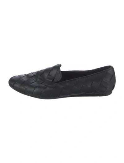 Pre-owned Veronica Beard Leather Loafers In Black