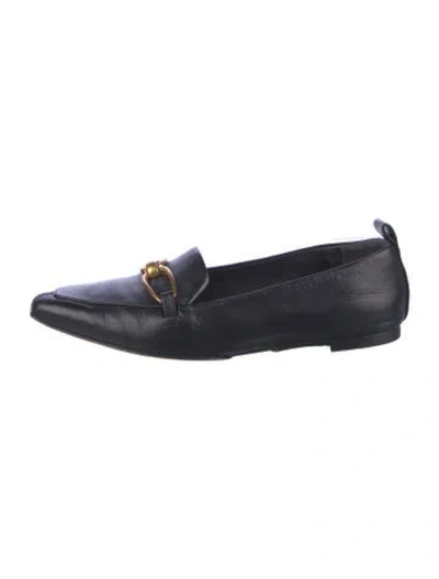 Pre-owned Veronica Beard Leather Loafers In Blue