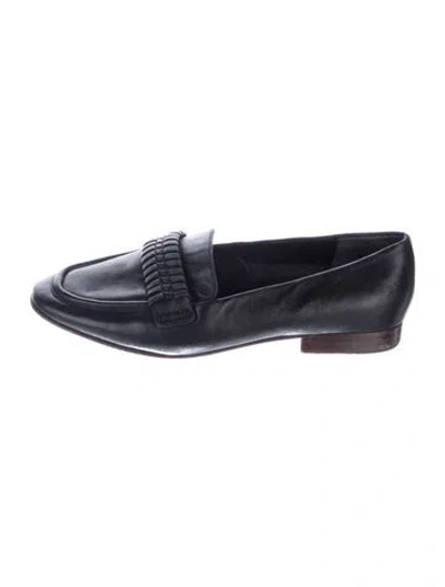 Pre-owned Veronica Beard Leather Loafers In Blue