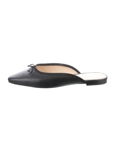 Pre-owned Veronica Beard Leather Mules In Blue