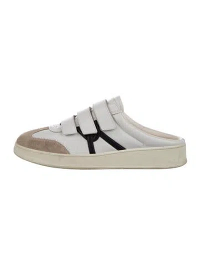 Pre-owned Veronica Beard Leather Mules In White