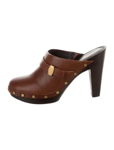 Pre-owned Veronica Beard Leather Mules In White