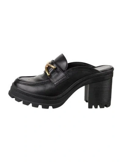 Pre-owned Veronica Beard Leather Mules In White