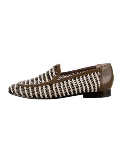 Pre-owned Veronica Beard Leather Patterned Loafers In Multicolor