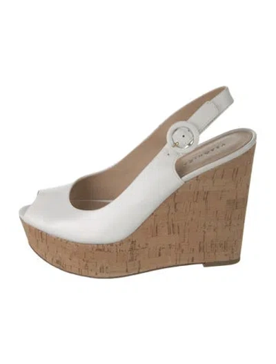 Pre-owned Veronica Beard Leather Pumps In White