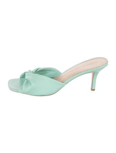 Pre-owned Veronica Beard Leather Sandals In Blue