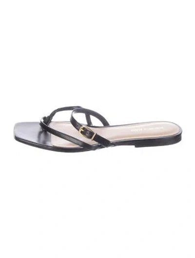 Pre-owned Veronica Beard Leather Sandals In Blue