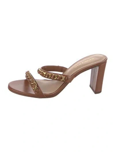 Pre-owned Veronica Beard Leather Sandals In Brown