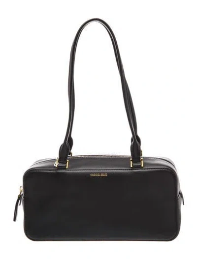 Pre-owned Veronica Beard Leather Shoulder Bag In Black